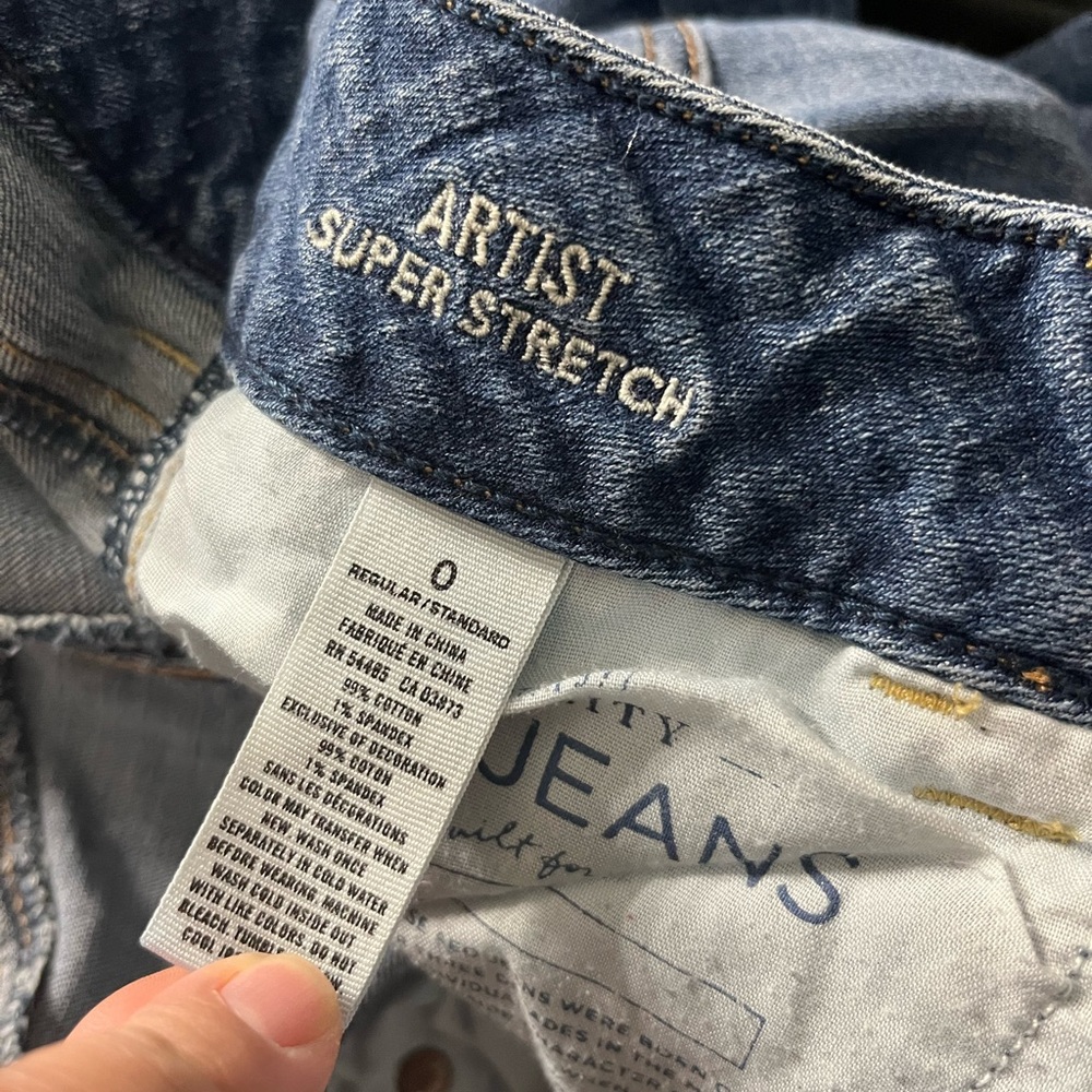 American Eagle Outfitters Artist Super Stretch Jeans - Medium Blue - Picture 6 of 6